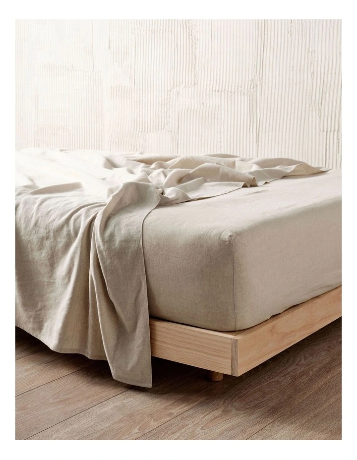 Nimes Fitted Sheet in Natural image 2