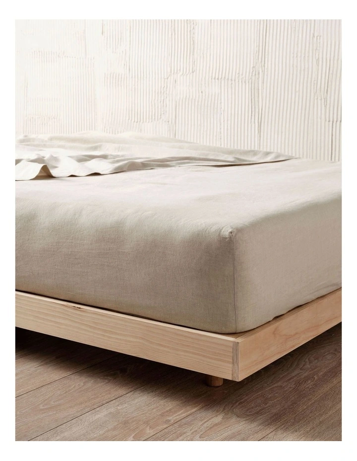 Nimes Fitted Sheet in Natural image 3