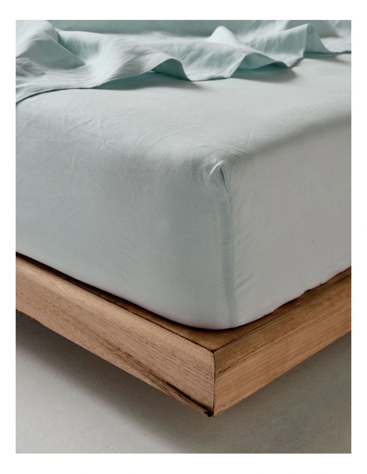 Nimes Fitted Sheet in Sky image 1