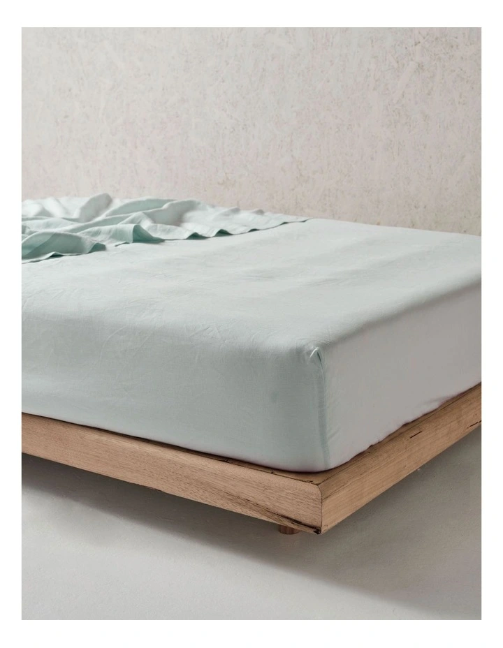 Nimes Fitted Sheet in Sky image 3