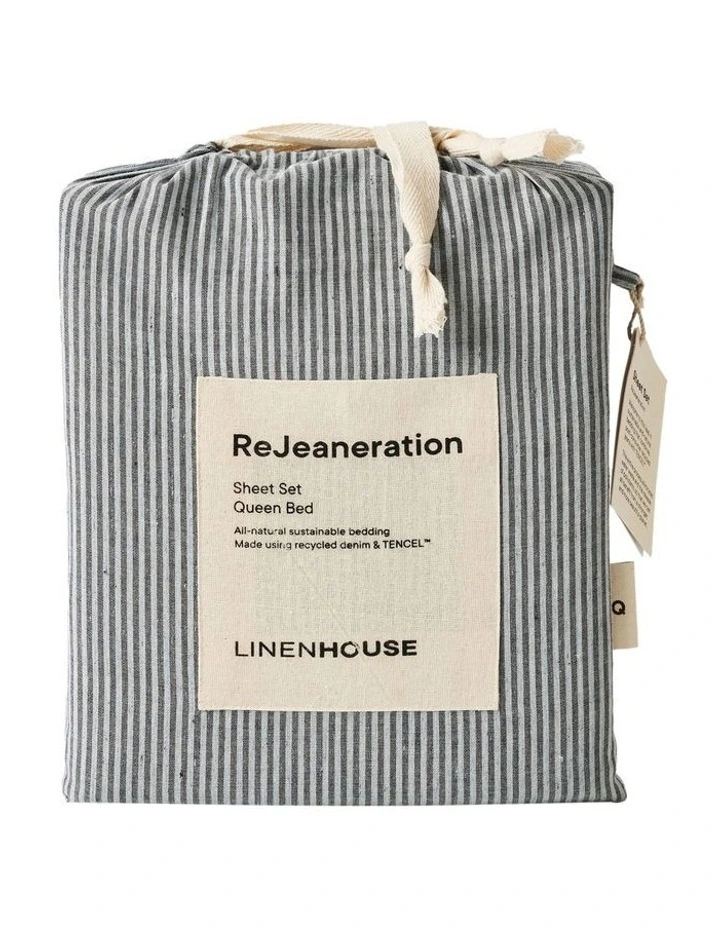 Rejeaneration Adrie Sheet Set in Charcoal image 5