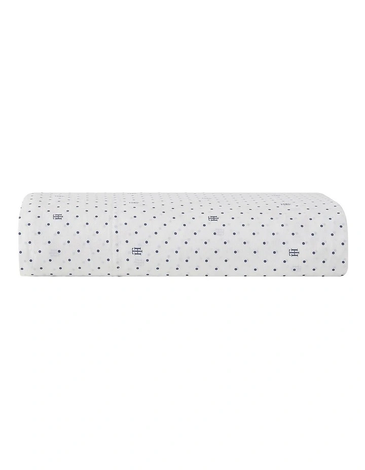Monogram Sheet Set in Ivory Indigo image 3