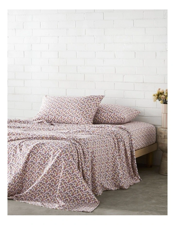 Stonewashed Cotton Sheet Set in Blossom image 3