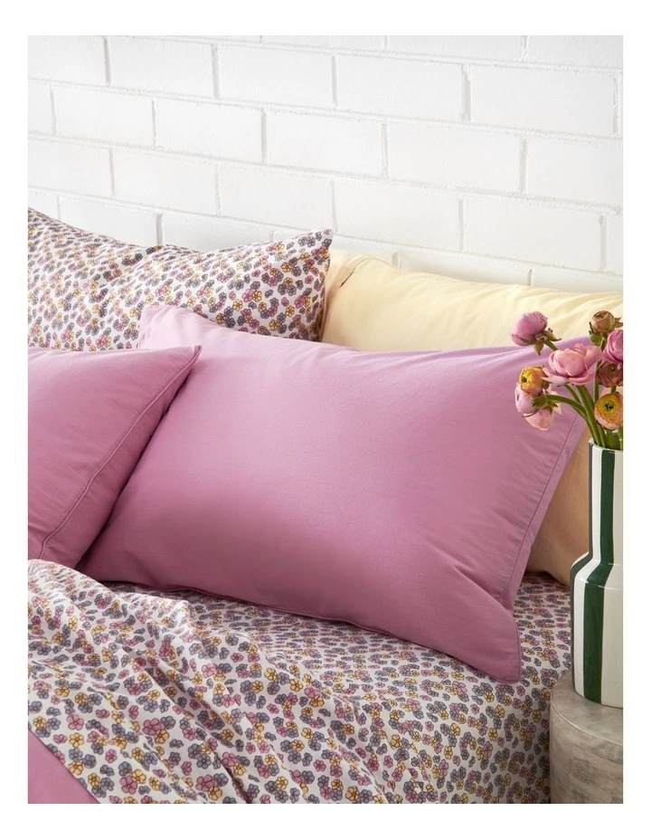 Stonewashed Cotton Sheet Set in Blossom image 4