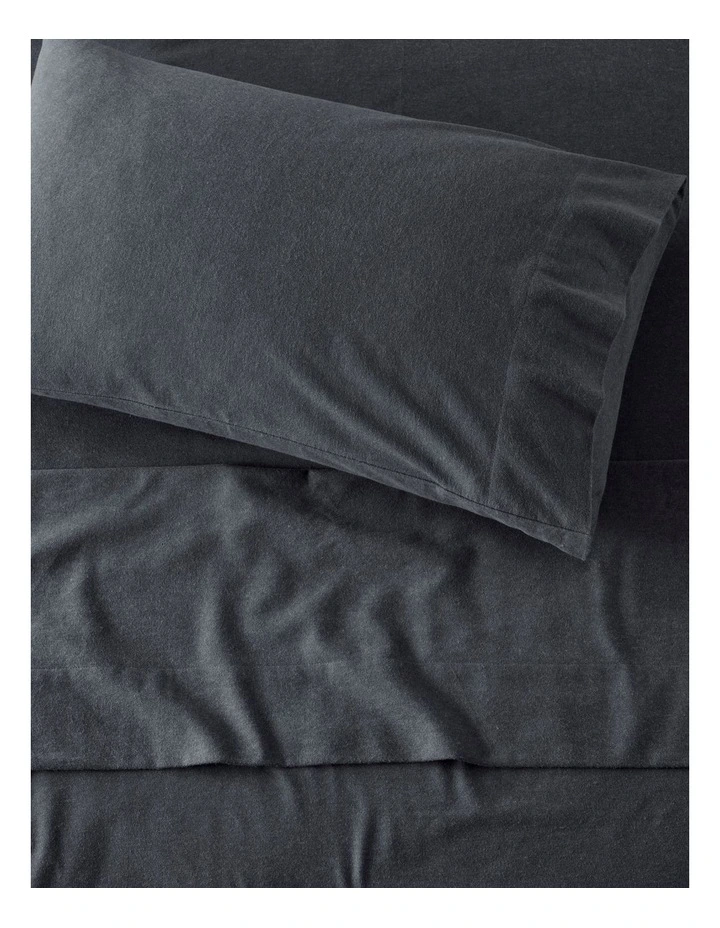 Flannelette Sheet Set in Iron image 2