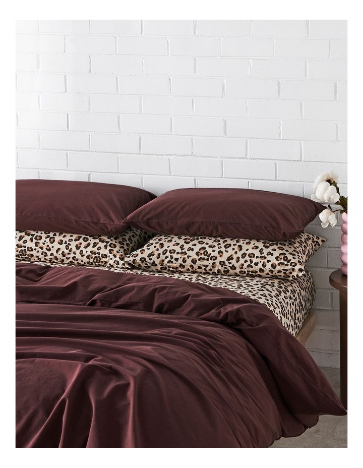 Printed Cotton Sheet Separates in Leopard image 1