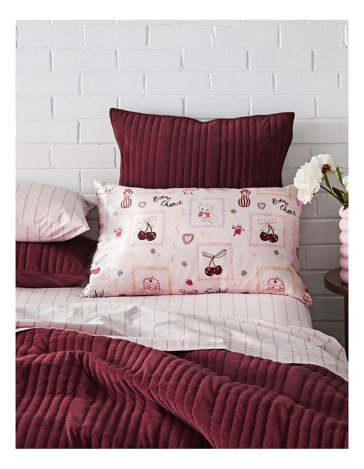 Silk Front Pillowcase in Bonne Chance image 1