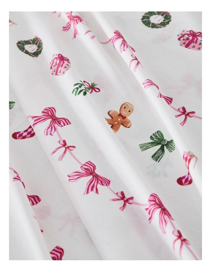 Christmas Cotton Blend CVC Sheet Set in Gingerbread Bow image 2