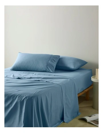 Super Soft Microfibre Sheet Set in Cornflower Blue