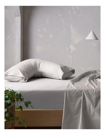 300TC Australian Superfine Cotton U-Shaped Pillowcase in Silver