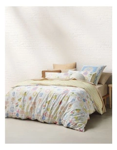 Celestial Summer Icon Cotton Sateen Quilt Cover Set in Cloud