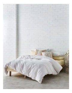 Speckle Cotton Quilt Cover Set in Cloud