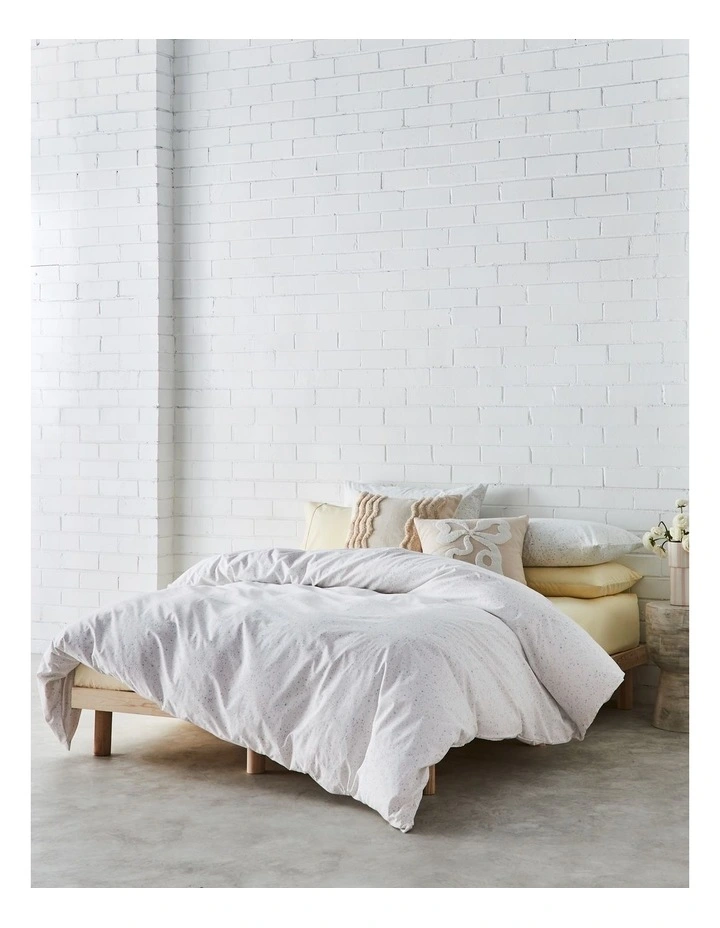 Speckle Cotton Quilt Cover Set in Cloud image 1