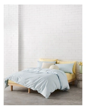 Speckle Cotton Quilt Cover Set in Sky