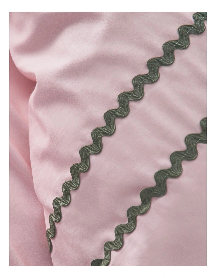 Zuri Cotton Quilt Cover Set in Blush image 3