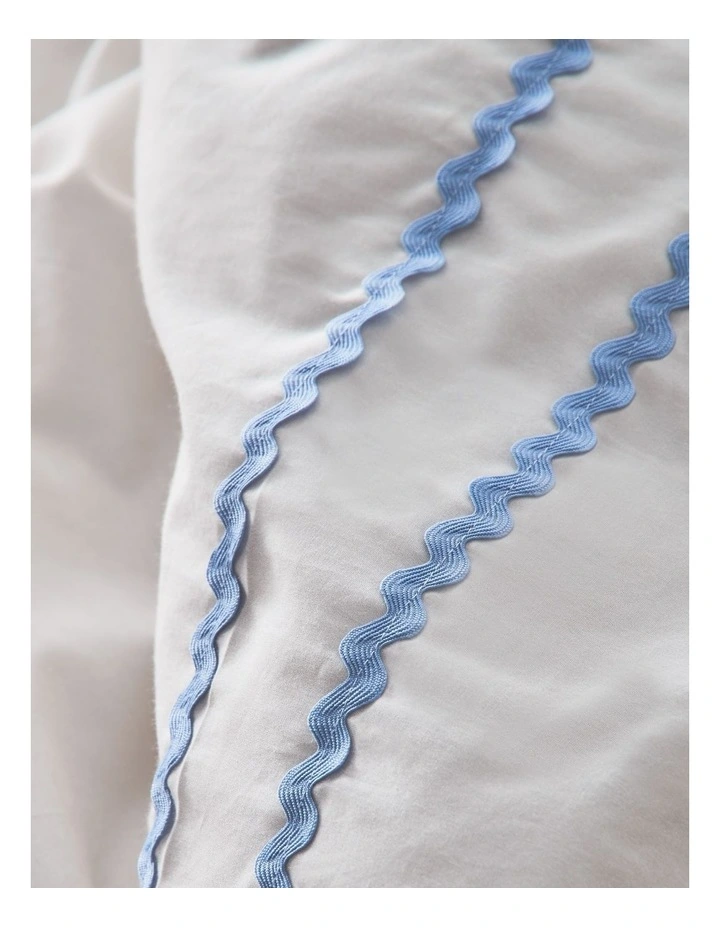 Zuri Cotton Quilt Cover Set in Biscuit image 3