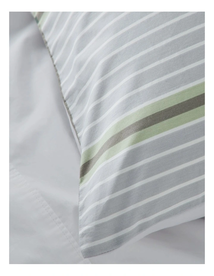 Monty Check Cotton Quilt Cover Set in Ash image 3