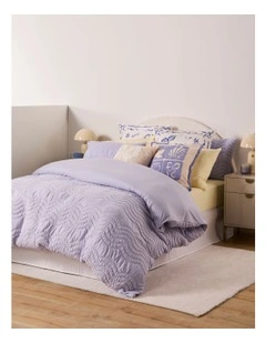 Nola Quilted Quilt Cover Set in Lilac