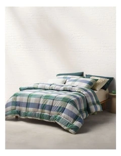 Orson Comforter Set in Green Check