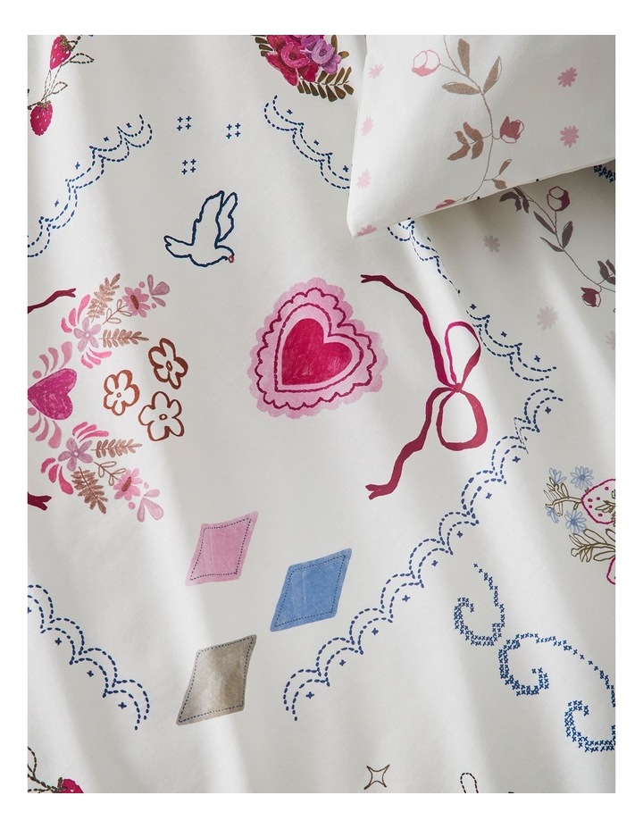 Keepsake Cotton Quilt Cover Set in Vanilla image 3