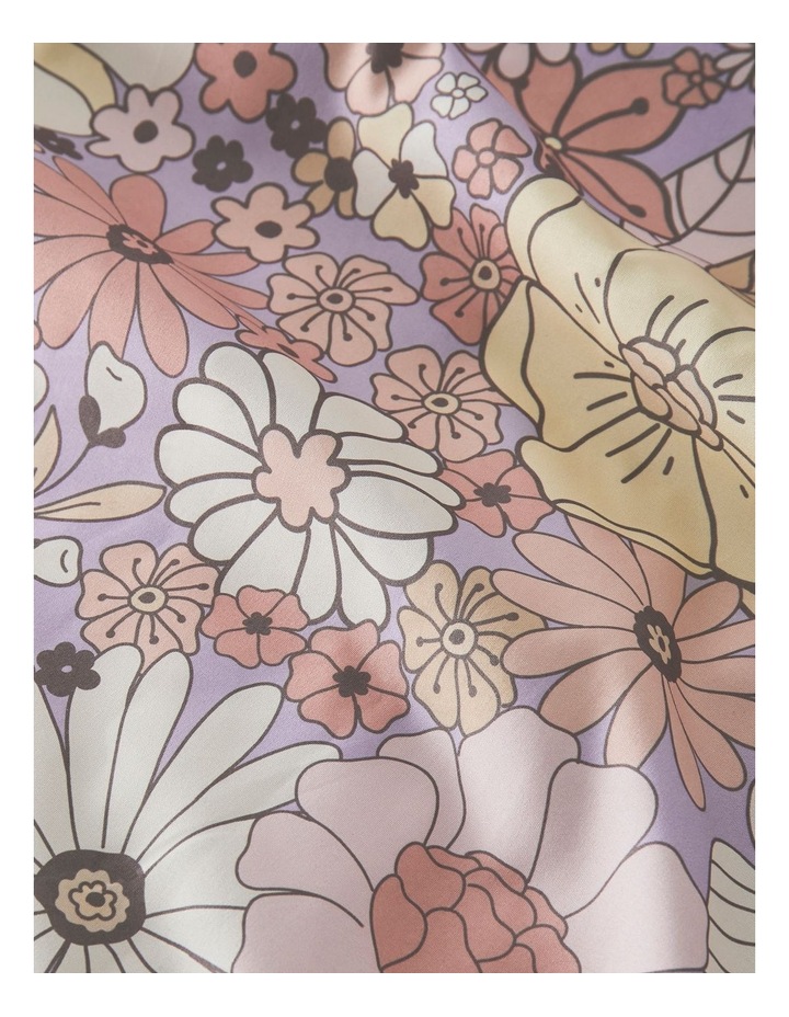 Super Soft Microfibre Quilt Cover Set in Peach Floral image 3