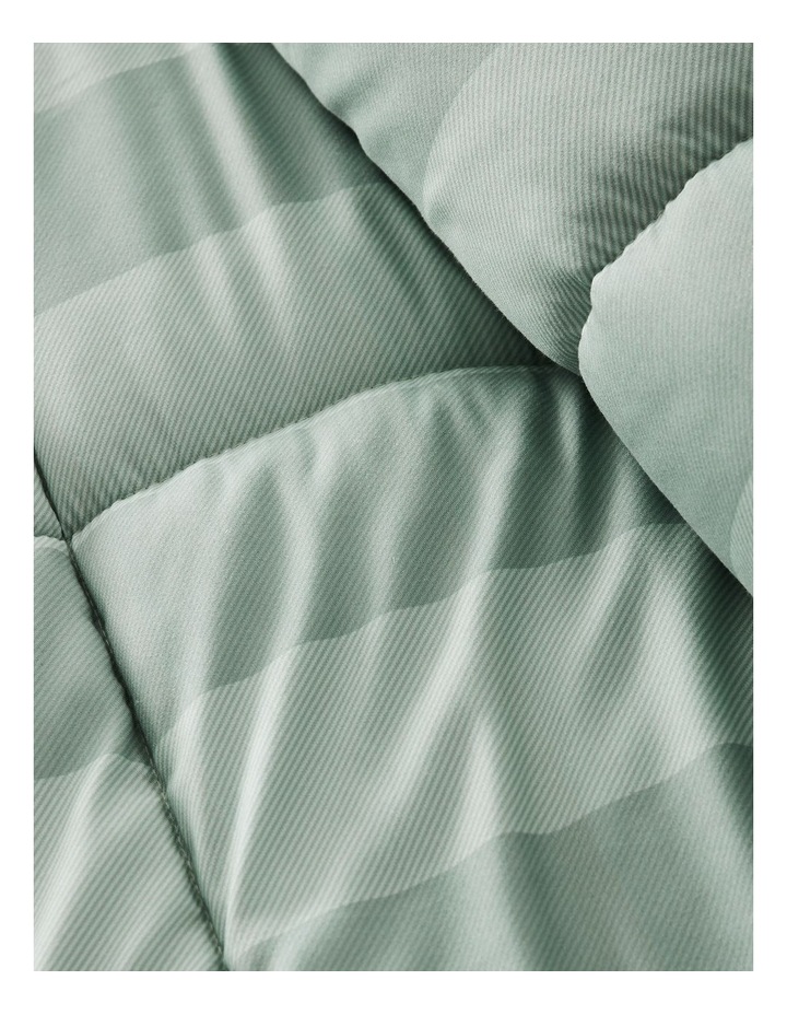 August Comforter Set in Green Stripe image 3