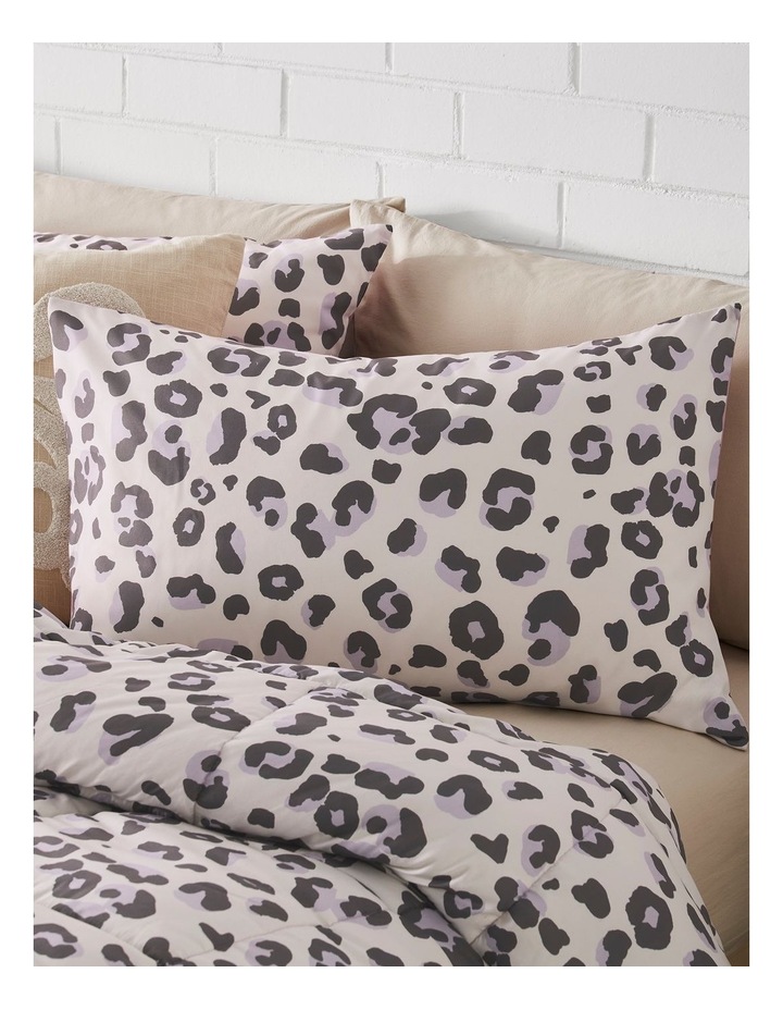 Mila Comforter Set in Lilac Leopard image 2