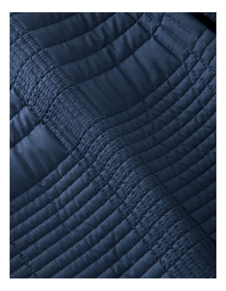 Hunter Quilted Quilt Cover Set in Dark Denim image 3