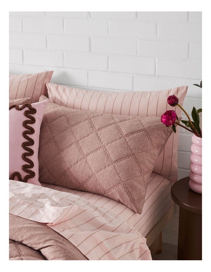 Sadie Quilt Cover Set in Pink Marle image 2
