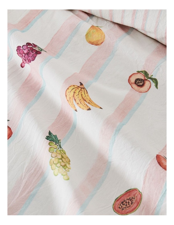 Poppy Stonewashed Cotton Quilt Cover Set in Pink image 2