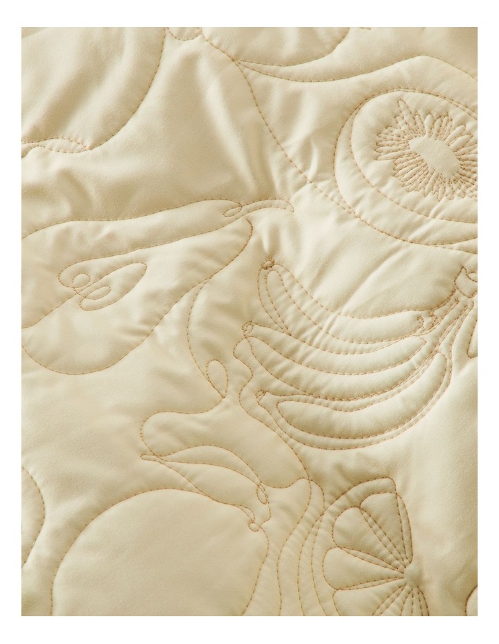 Paloma Quilted Quilt Cover Set in Lemon image 2