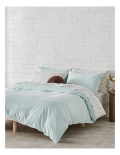 Stonewashed Cotton Quilt Cover Set in Saltwater