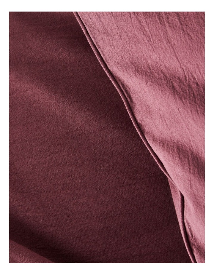 Stonewashed Cotton Quilt Cover Set in Wild Fig image 3