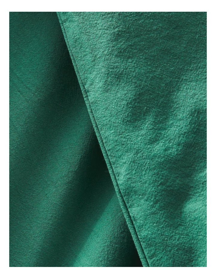 Stonewashed Cotton Quilt Cover Set in Emerald image 3