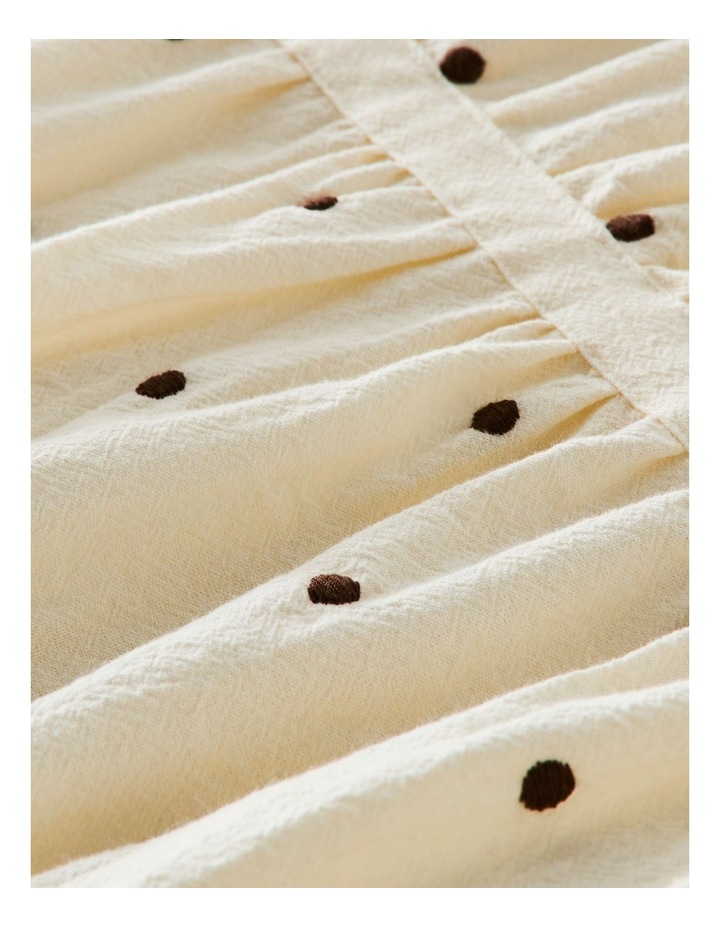Frankie Ruched Cotton Emroidered Quilt Cover Set in Lemon image 3