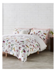 Picnic Cotton Sateen Quilt Cover Set in Pink
