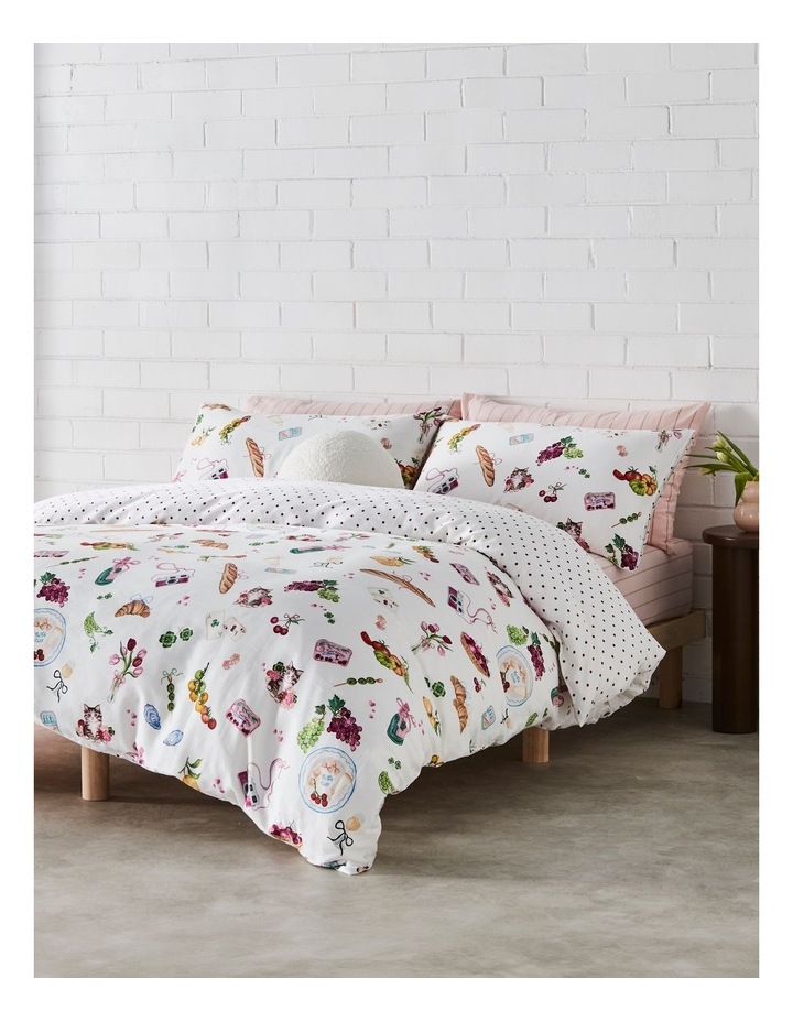 Picnic Cotton Sateen Quilt Cover Set in Pink image 1