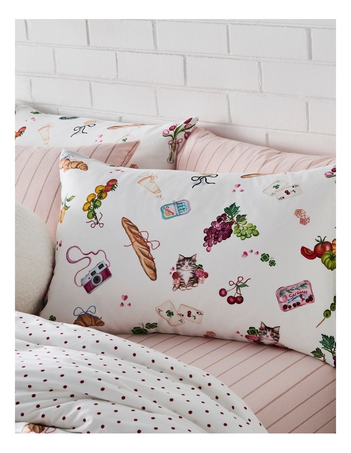 Picnic Cotton Sateen Quilt Cover Set in Pink image 2