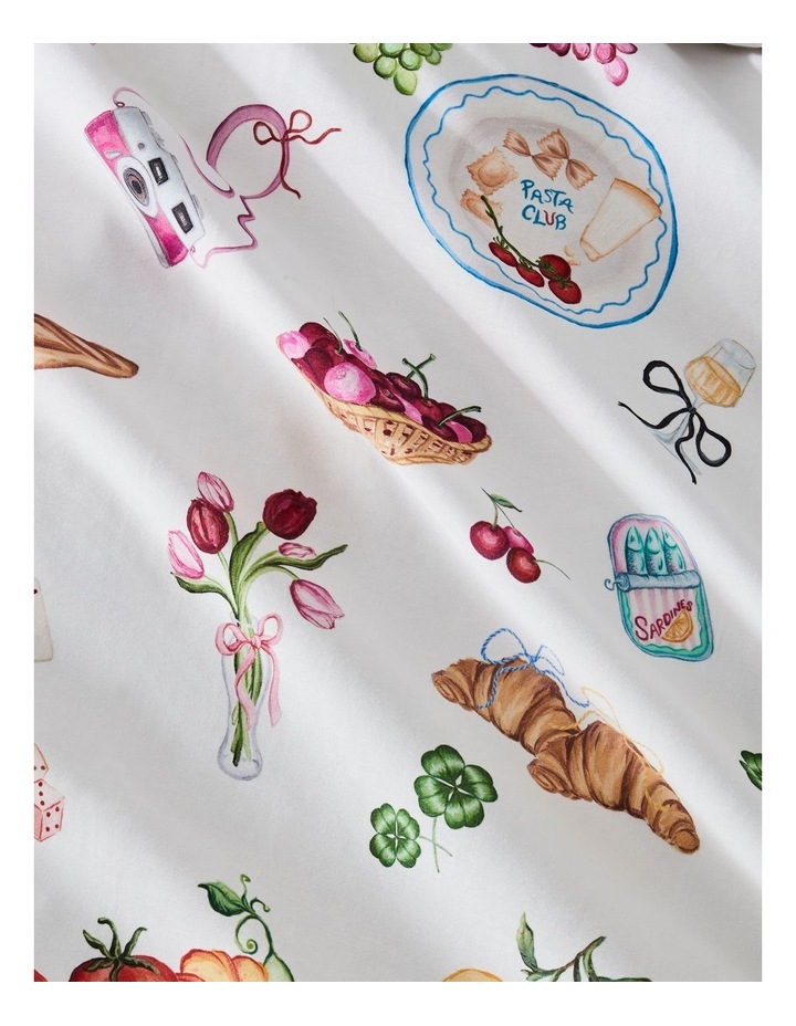 Picnic Cotton Sateen Quilt Cover Set in Pink image 3