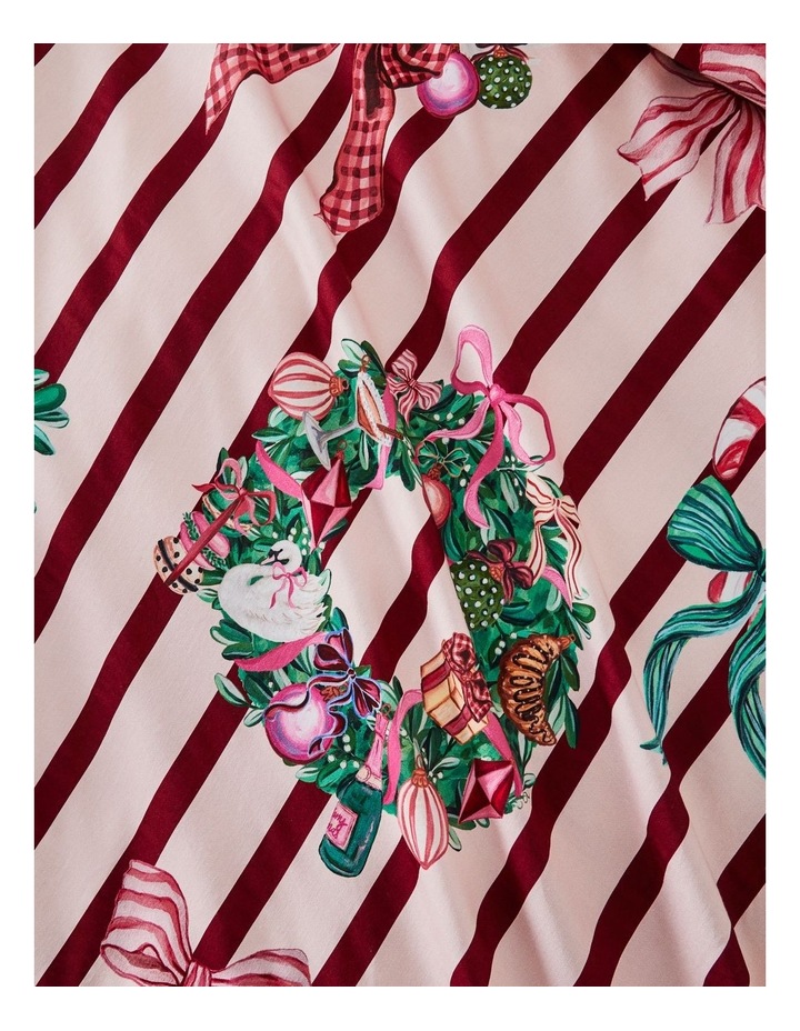 Wreath Swan Cotton Sateen Quilt Cover Set in Pink image 3