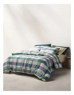 Orson Comforter Set in Green Check