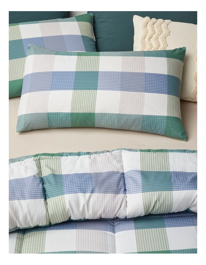 Orson Comforter Set in Green Check image 2