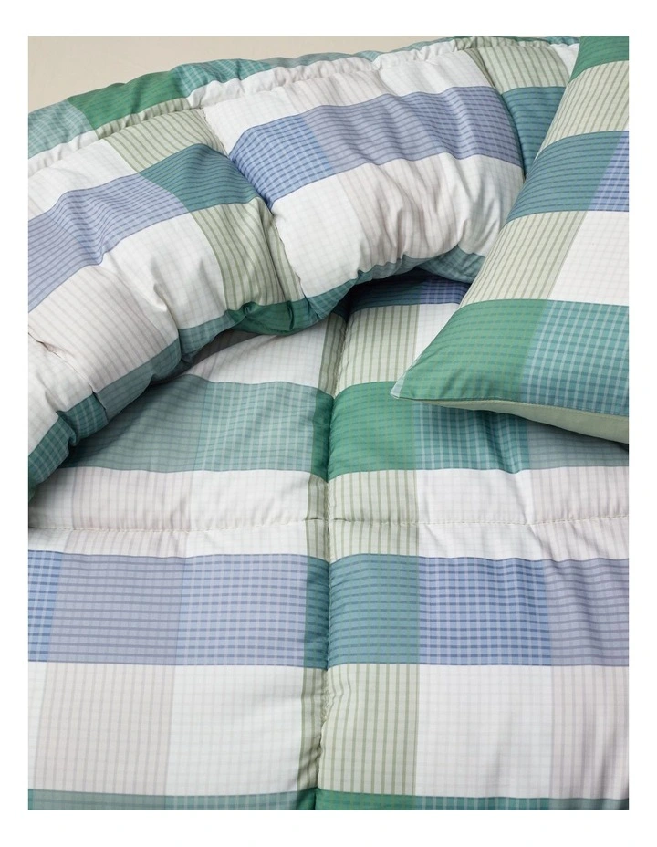 Orson Comforter Set in Green Check image 3