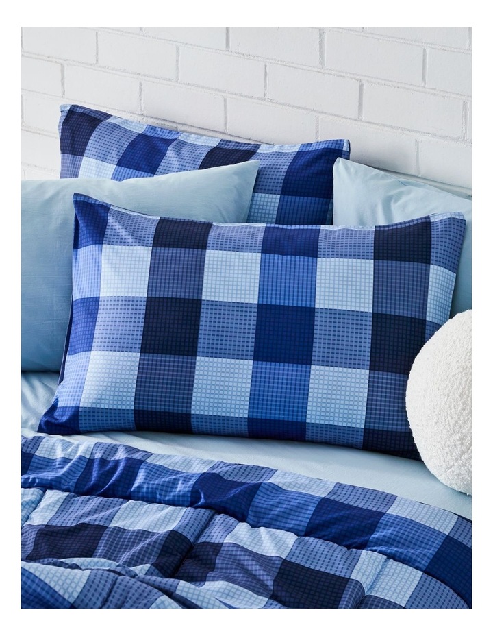 Orson Comforter Set in Blue Check image 2