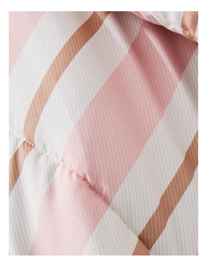 Bailey Comforter Set in Pink and Caramel Stripe image 3