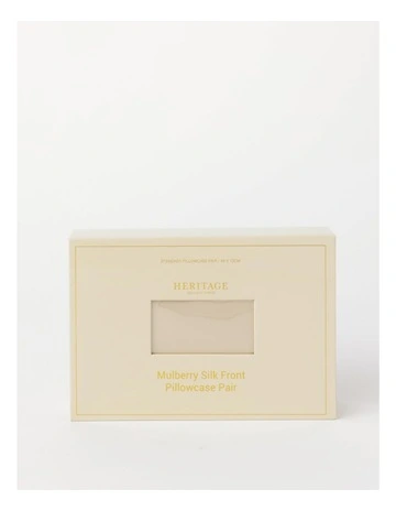 Silk Front Pillowcase Pair in Champagne