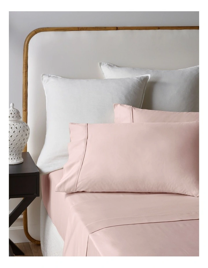 1000TC Egyptian Cotton Blend CVC Sheet Set in Pink image 1