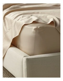Diana 400TC Egyptian Cotton Sateen Sheet Separates in Natural