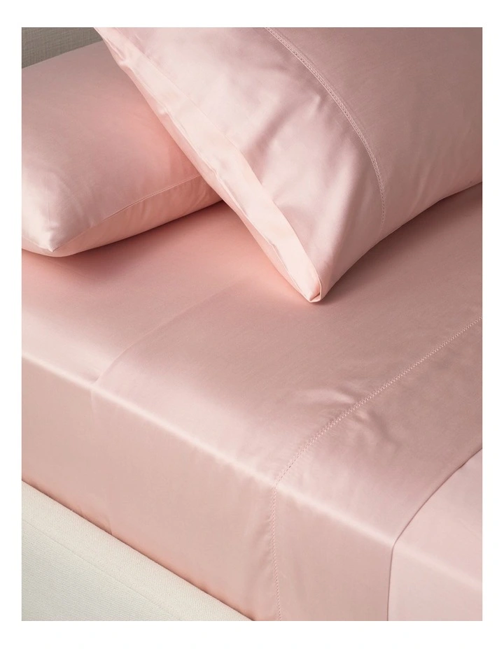 Diana 400TC Egyptian Cotton Sateen Sheet Set in Pink image 2