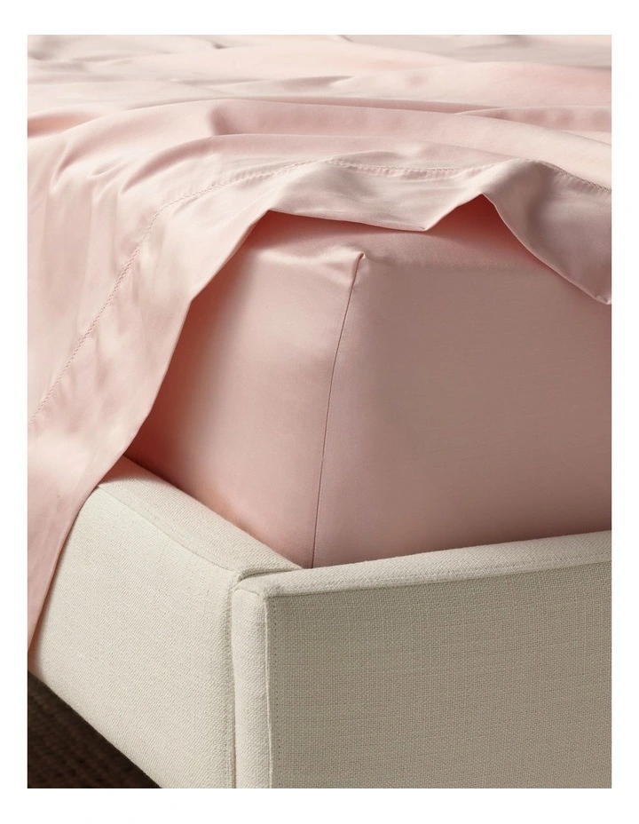 Diana 400TC Egyptian Cotton Sateen Sheet Separates in Pink image 1